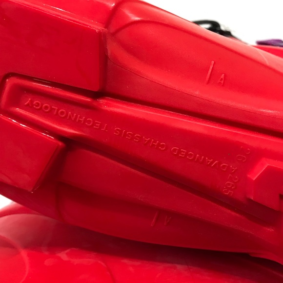 NWT Salomon Course T Snow Ski Boots Flex 41 8 Mens 8 Womens 9 Red 13.5" - Picture 15 of 16